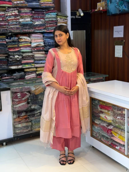 Peach Rose Sharara Suit